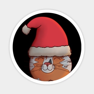 Happy santa cat Magnet